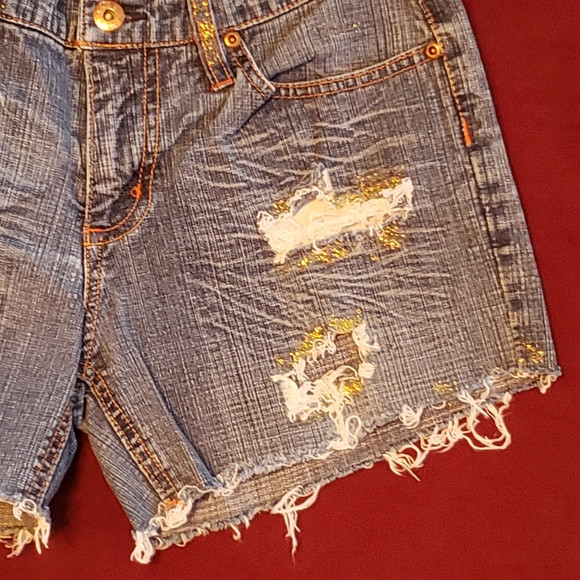 Bongo brand custom distressed cutoffs juniors size 9 - Picture 4 of 11